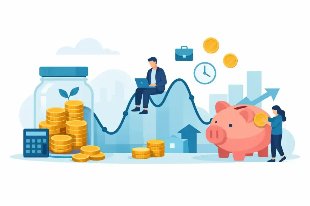 Building Savings With Irregular Income